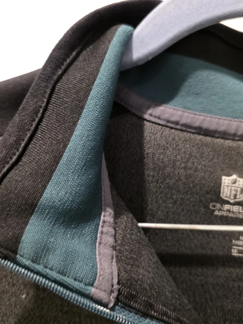 Nike Philadelphia Eagles Gray & Black Dri-FIT Quarter-Zip Pullover